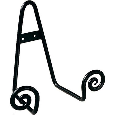Small Black Metal Scroll Easel