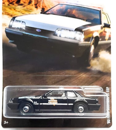 Matchbox 93 Ford Mustang LX SSP Police 212 Black