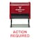 Action Required Office Self Inking Rubber Stamp Red Ink  XLarge