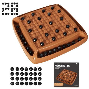 Hcusus Magnetic Chess Game Magnet Game Board Games for Kids and Adults Family Night Magnetic Chess Set Family Game Ideal for All Age on Family and Friend Game Night 24 Players