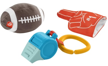 FisherPrice Tiny Touchdowns Gift Set 3 FootballThemed Infant Toys  Teether for Babies Ages 3 Months  Up Multi