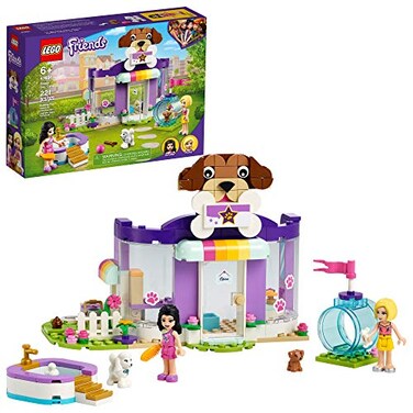 LEGO Friends Doggy Day Care 41691 Building Kit Birthday Gift for Kids Comes with 2 MiniDolls and 2 Toy Dog Figures New 2021 221 Pieces