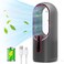 Misby Personal Desk Fan Small Bladeless Desk Fan with 3Speed Options Touch Control Quiet Table Fan for Desk Home Bedroom Office Grey