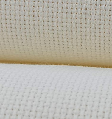 KCS 59x one Yard 18 Ct Counted Cotton Aida Cloth Cross Stitch Fabric Cream