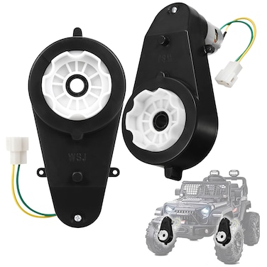 LAZORA 2Pcs 24V 30000RPM Kids Ride On Car Gearbox Motor Electric Motor Gearbox Motorcycles Jeep High Speed RS555 Drive Engine Match Kids Ride On Toys Car Motors