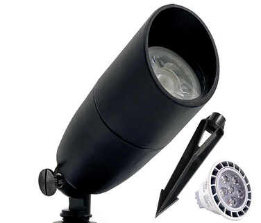 LED Spot Lights Outdoor 7W LED Landscape Light 111  Solid Aluminum Metal Wall Light Security Lighting LED Yard Lights for Bright Long Lasting Home Garden Patio Pool Area Lighting Includes Bulb