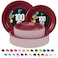 Exquisite Burgundy Paper Plates 200 Pack  7 Burgundy Paper Plates  9 Burgundy Paper Plates  Disposable Plates Bulk Paper Plates Disposable Paper Plates