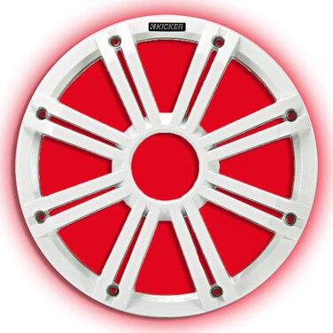Kicker KMG10 10Inch 25cm Grille for KM10 and KMF10 Subwoofer LED White