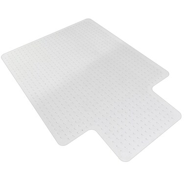 OLYMP XXI Office Chair Mat for Carpet  Heavy Duty Thick Clear Desk Chair Mat with Lip  Easy Roll Anti Slip Durable Carpet Protector for Desk Chair  48 x 36 Inches
