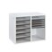 AdirOffice Wooden Adjustable organizerserature Organizer 16 Compartment Office Mailbox or Classroom Literature Organizer White