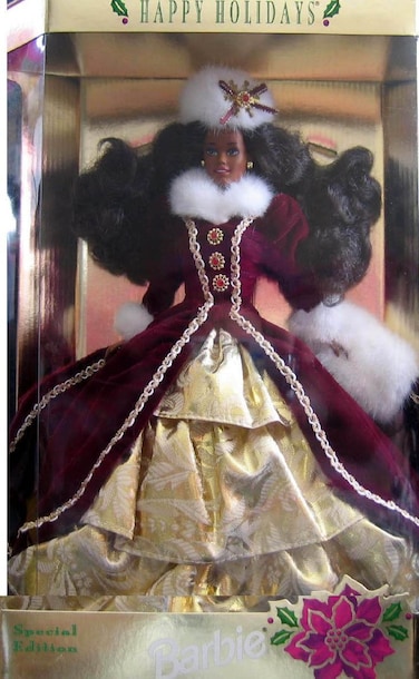 Barbie 1996 African American Happy Holidays