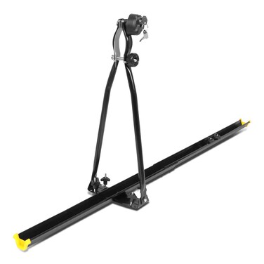 DNA Motoring XY6010BK Universal Heavy Duty Iron Car Roof Top Upright Bicycle Mount Rack wKey  Lock