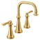 Moen TS44102BG Colinet Traditional Two Widespread HighArc Bathroom Faucet with Lever Handles Valve Required Brushed Gold