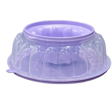 Tupperware Jel Ring Mold 6 cups in Lilac purple