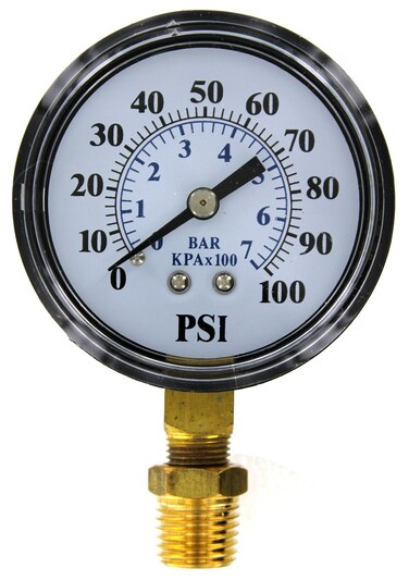 Flotec Parts 2 O TC2104P2 Well Pump Pressure Gauge