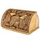 STP GOODS Birds Pattern Birch Bark Bread Box Large Capacity Bread Storage Bin Bread Box for Kitchen Counter Large Capacity Bread Storage Container