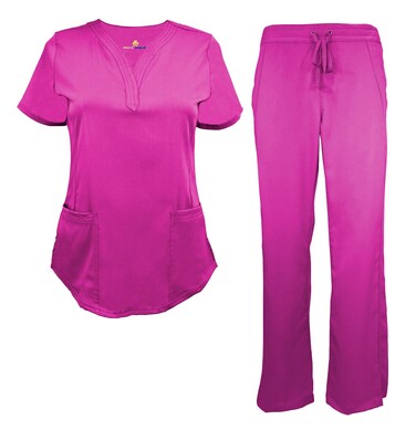 Natural Uniforms Womens Ultra Soft YNeck Scrub Set 82009200