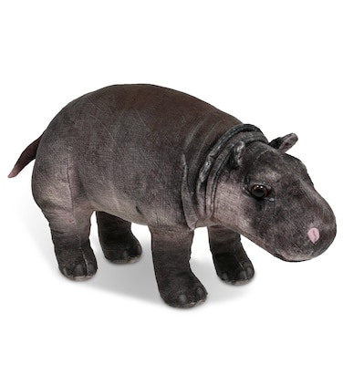 DolliBu Hippo Stuffed Animal  Huggable Hippopotamus Plush Adorable Playtime Hippo Plush Toy Cute Wildlife Animal Cuddle Gifts Super Soft Plush Doll Animal Toy for Kids and Adults  13 Inches