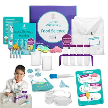 Tovla Jr Ultimate Food Science Experiment Kit for Kids  Fun STEM Activity for Ages 4 Visual Learning Lab Tools Educational Science Kit Great Gift