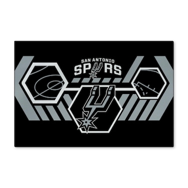 Northwest NBA San Antonio Spurs Washable Rug 20 x 32 Agile