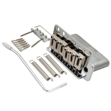 Musiclily Wilkinson WOV02 525mm2116 inch Tremolo Bridge 6Screw for American Vintage Narrow Spacing Strat Electric Guitar Chrome