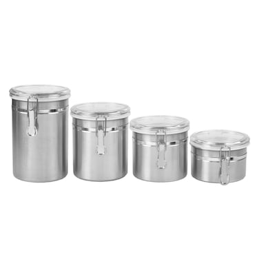 Home Basics CS10067 Canister Set Silver