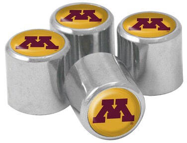 NCAA Minnesota Golden Gophers Metal Tire Valve Stem Caps 4Pack