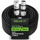 GearIT XLR to XLR Microphone Cable 100 Feet 1 Pack XLR Male to Female Mic Cable 3Pin Balanced Shielded XLR Cable for Mic Mixer Recording Studio Podcast  Green 100Ft 1 Pack