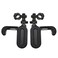 Highway Pegs with Flipout Heel Rests Fit for Harley Road King Road Glide Street Glide Electra Glide Sportster Dyna Honda Suzuki Kawasaki Yamaha with 1 to 1 13 Engine Guard Styel DBlack