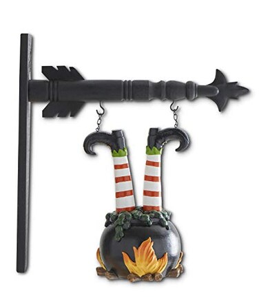 KK Interiors 41985A 12 Inch Witch Legs in Cauldron Arrow Replacement Black
