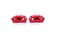 Power Stop S7158 Powder Coated Front Performance Brake Caliper Pair