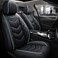 LK01Fashion PU Breathable Leather car seat Cover 5Seater Universal fit BlackGreen