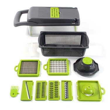 Vegetable Chopper Onion Chopper Mandolin SlicerPro 10 in 1Professional Food Chopper Multifunctional Vegetable Chopper  Slicer Dicing Machine AdjustableVegetable Cutter wContainer
