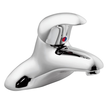 Moen 8414 Commercial MDura 4Inch Centerset Lavatory Faucet with Drain 22 gpm Chrome