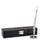 Broadway Gifts Silver Flute Music Instrument Miniature Replica with Case  Size 55 in