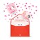 Make It Mine PopBox The Original Confetti Popping Card Gender Reveal Girl