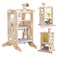 BRRIY 7 in 1 Kitchen Toddler Step Stool Multifunctional Toddler Learning Tower with Double Safety Rails 3 Adjustable Heights AntiSlip Protection Toddler Step Stool for Bathroom Sink