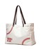 XL Baseball Mom Tote Bags For Women Canvas Utility Purse Handbag with Pockets Embroidery Baseball Prints Shoulder Bag Baseball Stuff Gifts for Baseball Mom Boys Girls Lover (X-Large, White）