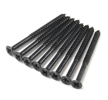 Oil Rubbed Bronze Wood Screws 9 X 2 1/4 Inch for Residential Door Hinges, 24 Pack
