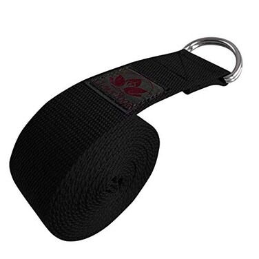 Clever Yoga Straps For Stretching - Black 8 Foot