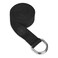 Gaiam Yoga Strap 8ft Stretch Band with Adjustable Metal D-Ring Buckle Loop - Exercise &amp; Fitness Stretching for Yoga, Pilates, Physical Therapy, Dance, Gym Workouts (Black)
