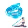 Stretching Strap Yoga Strap Physical Therapy,Stretch Band For Home Workouts,Pilates And Gymnastics,10 Laps Non-Elastic Stretch Band For Men And Women Fitness Stretch Band(Dark Blue Light Blue)