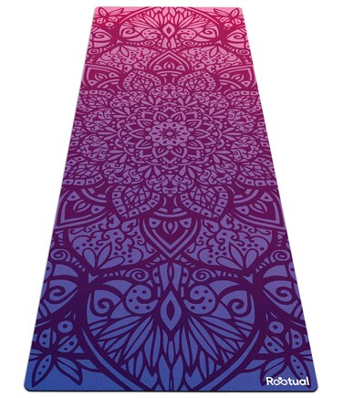 Reetual, The Yoga Mat That Adores Sweat   Premium Hot Yoga Mat Non Slip Towel Combo - with Carrying Strap   Eco Friendly   Designed for Bikram, Hot Yoga, Ashtanga, Vinyasa, Power (Talia)