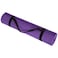 Yoga Mat - Thick Double-Sided Foam Gym and Workout Equipment - Padded Fitness Surface for Pilates with Carrying Strap by Wakeman (Purple)