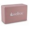 Wellrox Foam Yoga Block- Premium EVA Yoga Brick for Hot Yoga, Pilates, Stretching, Meditation- Lightweight &amp; Supportive (Rose Gold, 4" x 6" x 9")