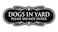 Signs ByLITA Designer Dogs in Yard Please Do Not Enter Wall or Door Sign - Laser-Engraved Lettering   Durable ABS Plastic   Double-Sided Foam Adhesive Tape (Black) - Medium