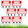 6 PC Event Parking Signs with Arrows - 16x12 Coroplast - Reserved Parking Sign