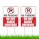 2PC No Parking Do Not Block Driveway Sign with Stakes, 17 Inches by 13 Inches - Corrugated Plastic - Private Property No Blocking Driveway Sign Stand