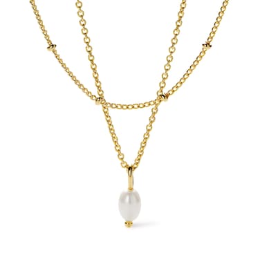 Ana Luisa Gold Layered Necklace Set - 14K Gold Plated Chain Necklace for Women - Two Separate Chains for Layered Necklace Look - Chic Layering Necklaces - Valentine's Day Gifts for Her (Tate Set)