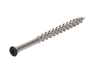 DeckWise #8x2-1/2" Stainless Steel Trim-Head Deck Screws, T15 Head, Covers 50 Sq. Ft. of Decking (100 Pack)